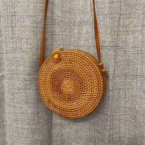 Rattan purse for the summer super cute. Worn once